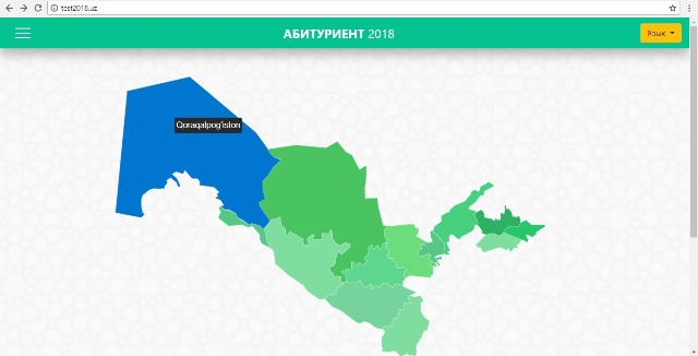 Интернет арқалы тест процесин онлайн бақлаў имканияты жаратылды