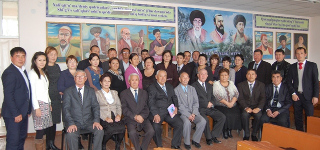 НМПИ профессоры Кеңесбай Алламбергенов «Қарақалпақстан халық жазыўшысы» ҳүрметли атағы менен сыйлықланды