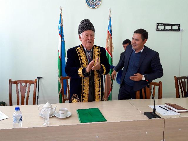 Мойнақ районы ҳәкимлигинде академик Жуманазар Базарбаевтың 85 жыллығына арналған ушырасыў болып өтти