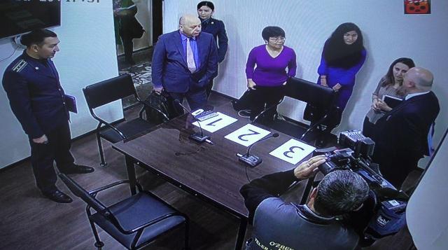 ЮНИСЕФ ўәкилханасы делегациясы Нөкис қалалық Ишки ислер бөлиминдеги арнаўлы тергеў бөлмеси менен танысты