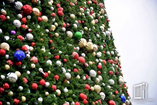 Жаңа жыл бас аршасы орнатылды. Оның узынлығы неше метр? (+фото)