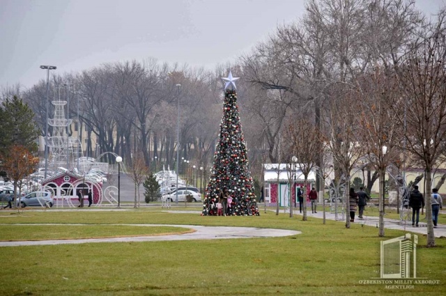 Жаңа жыл бас аршасы орнатылды. Оның узынлығы неше метр? (+фото)