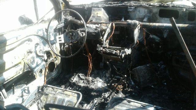 16+. Елликқаладағы өртенип кеткен «Матиз»диң фотосүўретлери жәрияланды