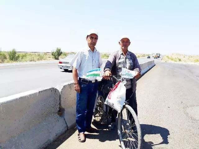 16 күнлик узақ жолдан соң сырдәрьялы 69 жаслы Абдурасул ата Нөкиске жетип келди