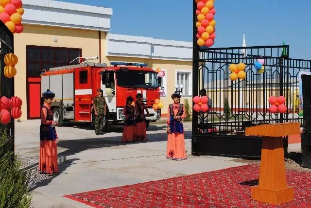 Шоманайда қәнигелестирилген өрт-қутқарыў бөлимшесиниң имараты пайдаланыўға тапсырылды