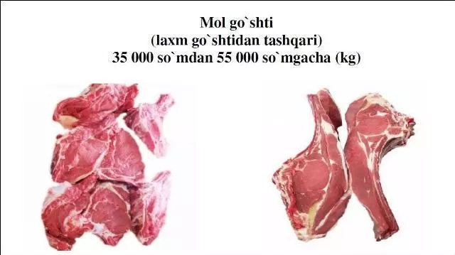 Өзбекстандағы ең арзан мал ҳәм қой гөшиниң баҳасы «Нөкис дийқан базары»нда екенлиги анықланды Өзбекстандағы ең арзан мал ҳәм қой гөшиниң баҳасы «Нөкис дийқан базары»нда екенлиги анықланды