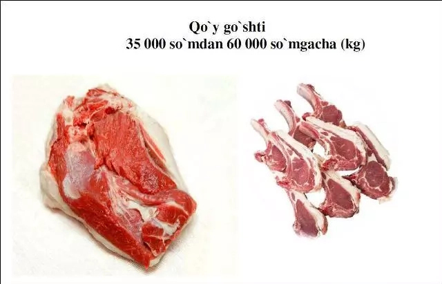 Өзбекстандағы ең арзан мал ҳәм қой гөшиниң баҳасы «Нөкис дийқан базары»нда екенлиги анықланды Өзбекстандағы ең арзан мал ҳәм қой гөшиниң баҳасы «Нөкис дийқан базары»нда екенлиги анықланды