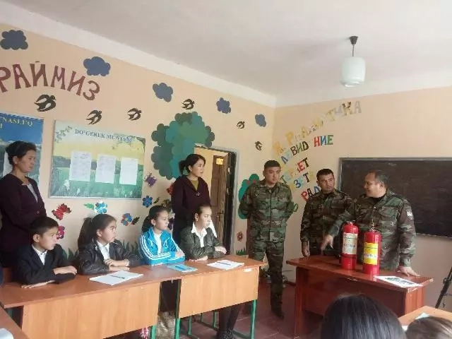 Қоңыратта ийис газинен зәҳәрлениўдиң алдын алыў бойынша илаж өткерилди