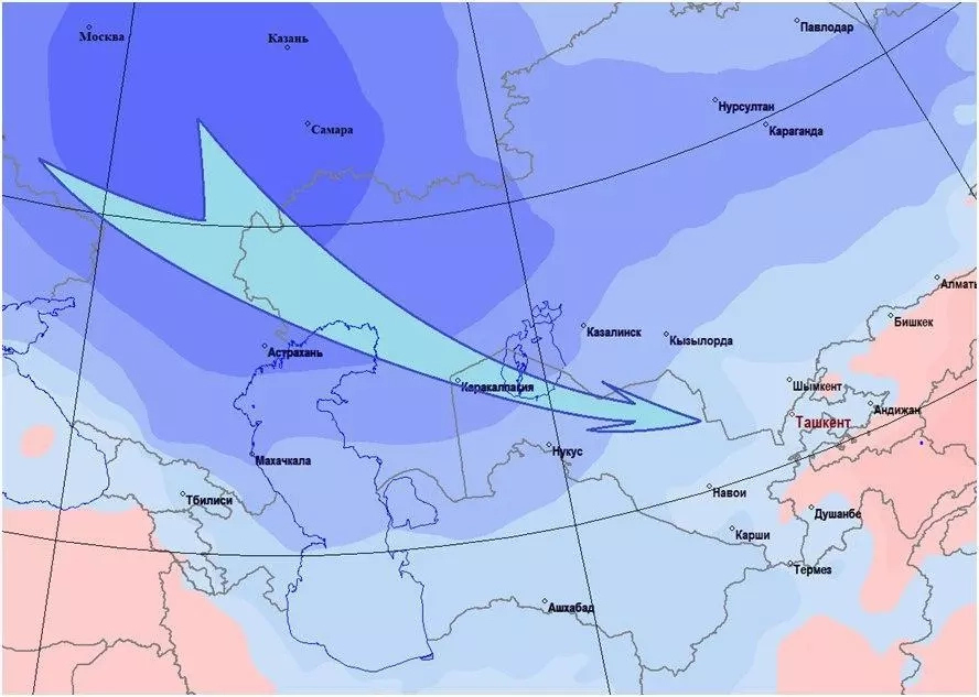 Ерте&#1187; &#1178;ара&#1179;алпа&#1179;стан&#1171;а Россия айма&#1179;ларынан суўы&#1179; антициклон кирип келеди. &#1202;&#1241;пте ортасында д&#1241;слепки аяз болыўы м&#1199;мкин
