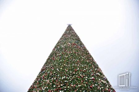 Жаңа жыл бас аршасы орнатылды. Оның узынлығы неше метр? (+фото)