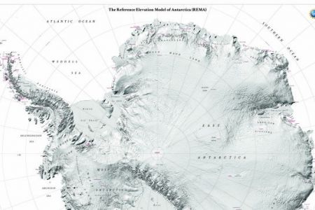 Антарктиданың ең анық картасы жәрияланды. Оның көлеми 150 терабайтқа тең