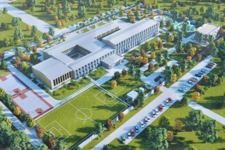 Нөкистеги Президент мектебиниң тырнақ тасы қаланды