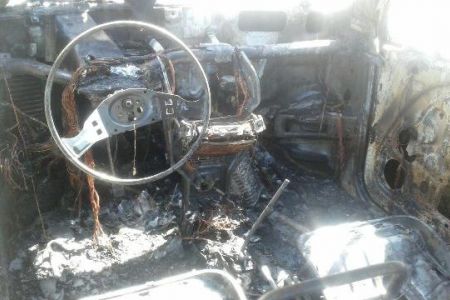 16+. Елликқаладағы өртенип кеткен «Матиз»диң фотосүўретлери жәрияланды