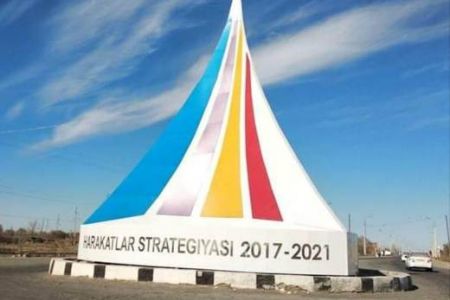 «Ҳәрекетлер стратегиясы»ның ең үлкен логотипи Қарақалпақстанда. Ол қайсы районда?