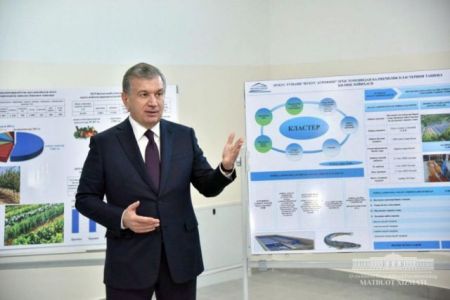 Президент Қанлыкөл районындағы жойбарлық баҳасы 38,7 миллион АҚШ долларын қурайтуғын «Кантекс инвест» кәрханасы менен танысты