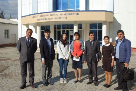 НМПИде Япония халықаралық бирге ислесиў шөлкеми ўәкиллери менен ушырасыў өткерилди. Енди институтта япон тили де үйретиледи